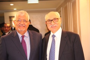 سفير ليبيا محمود الناكوع وسفير اليمن د. ياسين السيد 