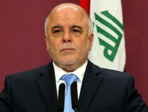 د. حيدر العبادي رئيس وزراء العراق ذكر ان استفتاء البرزاني محاولة لتقسيم العراق